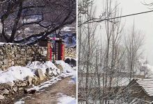 【130款】乡村冬季冬天雪景唯美治愈下雪农村怀旧视频素材