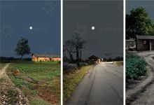 【1200款】竖屏农村乡下老房子乡村夜晚夜景风景怀旧视频素材
