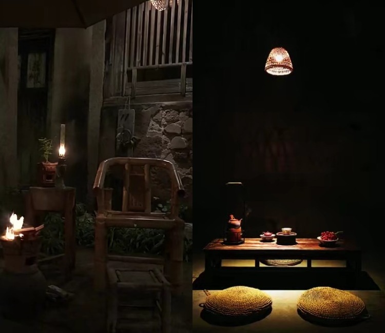 【36款】独坐茶室灯火昏暗怀旧视频素材  第1张