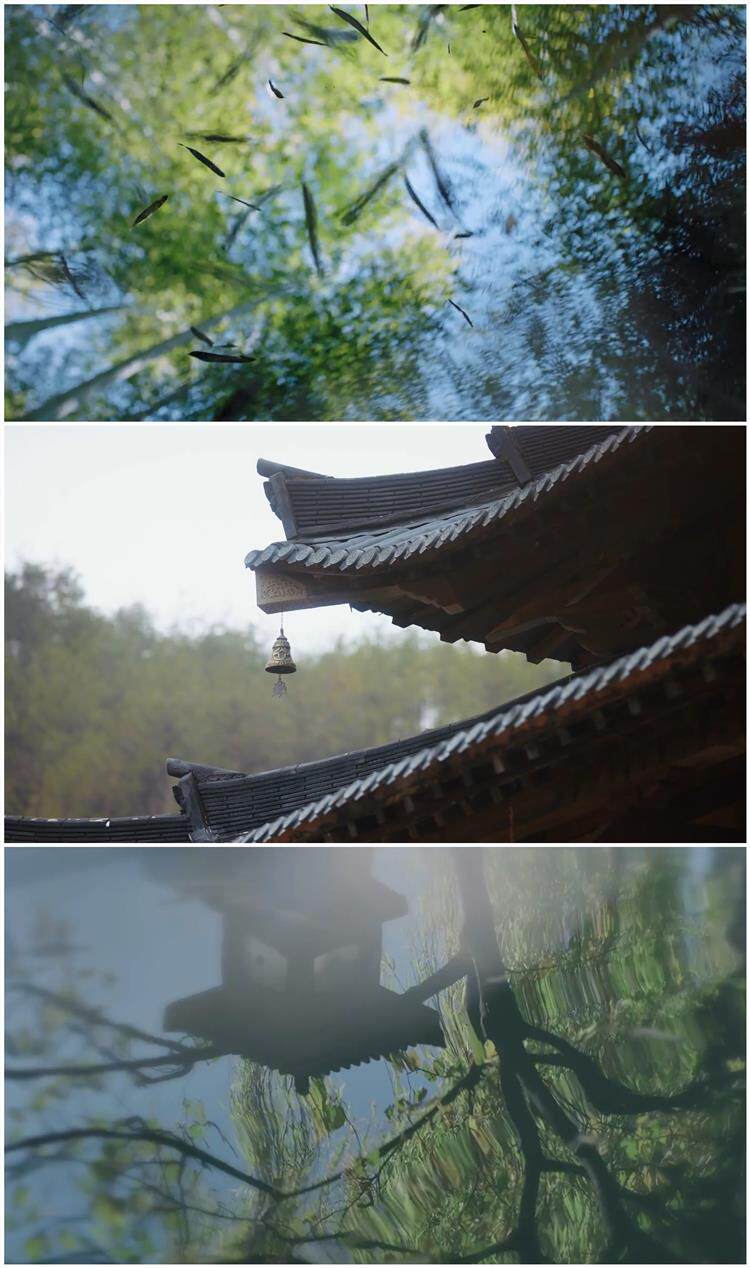 【50款】自然空境寺庙檐廊古风怀旧视频素材 第1张