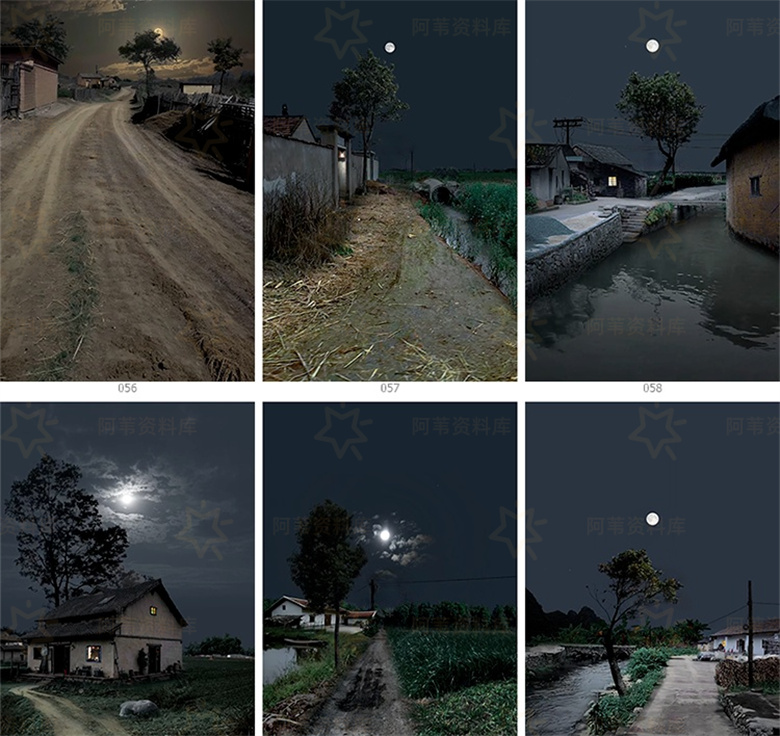 【1200款】竖屏农村乡下老房子乡村夜晚夜景风景怀旧视频素材 第6张