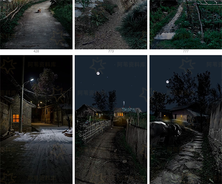 【1200款】竖屏农村乡下老房子乡村夜晚夜景风景怀旧视频素材 第14张